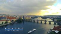 Prague Capital of the Czech Republic. “Drone Footage”