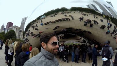 The Cloud Gate ( The Bean) El frijol de Chicago