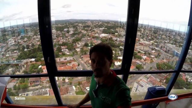 Torre Panorámica de Curitiba Brasil. 360º de vista.